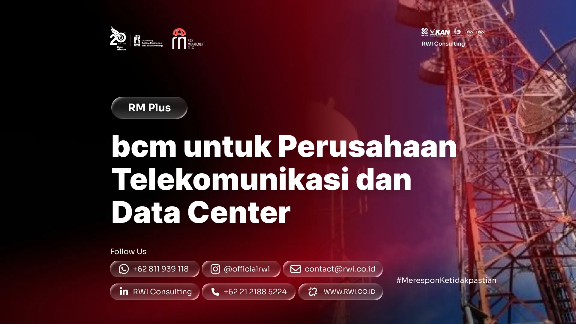 BCM untuk Perusahaan Telekomunikasi dan Data Center